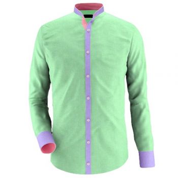 Envogue Apparel Pistachio Contrast Shirt - Men Clothing - Best Price in Pakistan - HitShop.pk